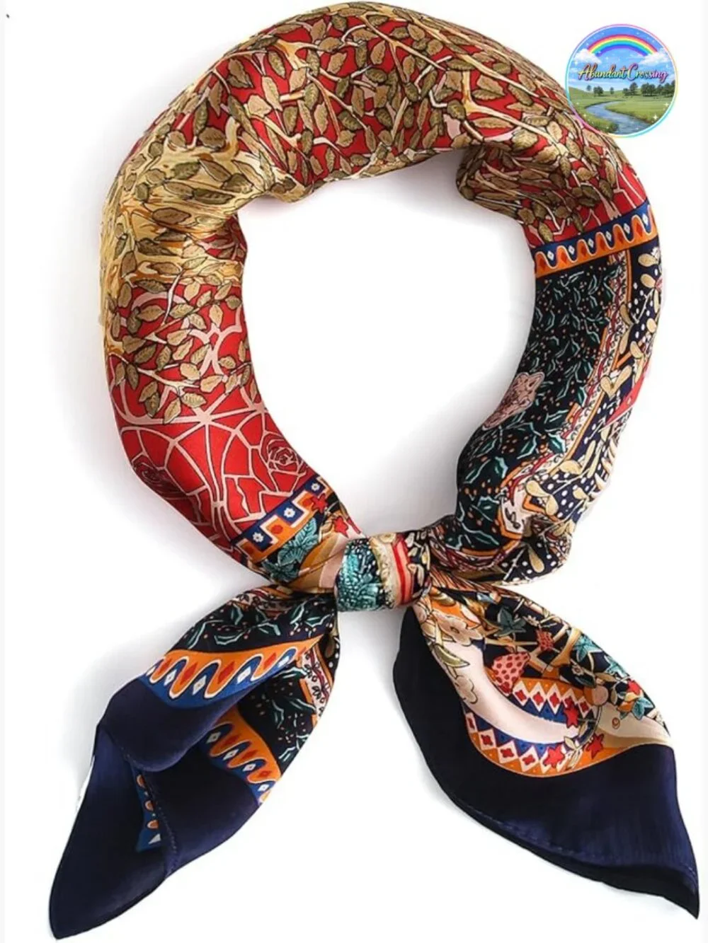 100% Mulberry Silk Square Scarf, Hair Head Scarf, Neckerchief